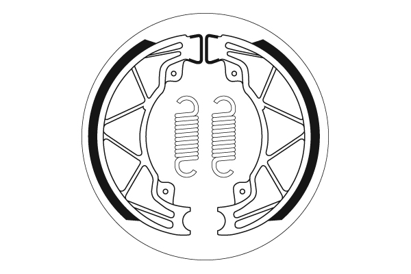 Sbs Jarrukengät - Moottoripyörän jarrukengät - D111320 - 1