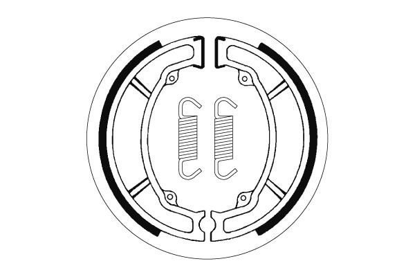 Sbs Jarrukengät - Moottoripyörän jarrukengät - D2430 - 1