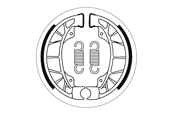 Sbs Jarrukengät - Moottoripyörän jarrukengät - D2450 - 1
