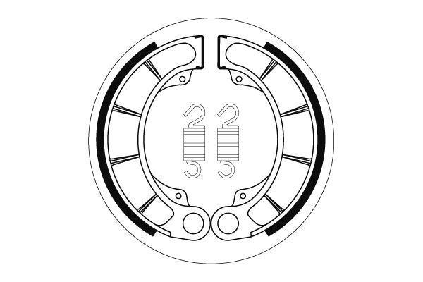 Sbs Jarrukengät - Moottoripyörän jarrukengät - D60390 - 1