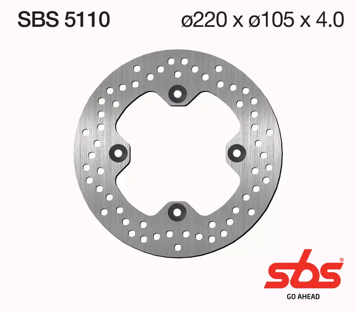 Sbs Jarrulevy Standard - Moottoripyörän jarrulevyt - D241740 - 1