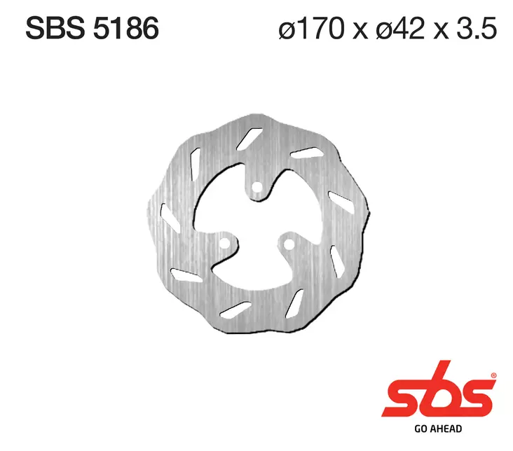 Sbs Jarrulevy Standard - Moottoripyörän jarrulevyt - D241800 - 1