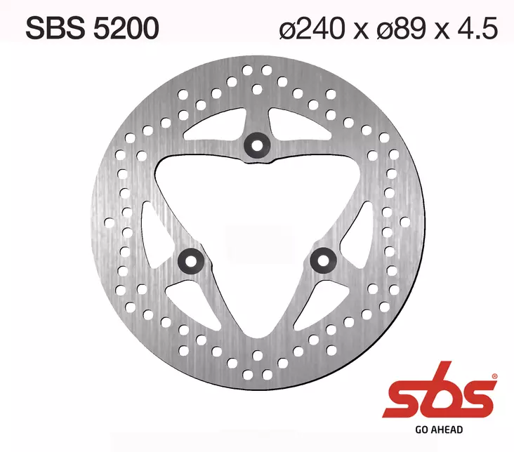 Sbs Jarrulevy Standard - Moottoripyörän jarrulevyt - D241810 - 1