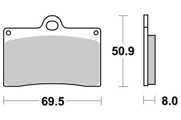 Sbs Jarrupalat Carbon Tech - Moottoripyörän jarrupalat - D220750 - 1