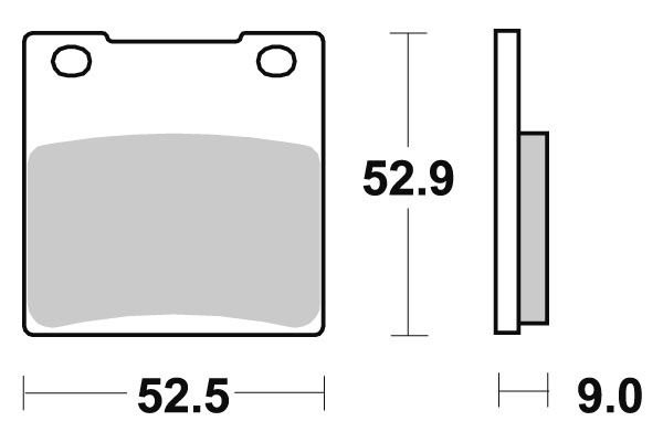 Sbs Jarrupalat Carbon Tech Taakse - Moottoripyörän jarrupalat - D220740 - 1