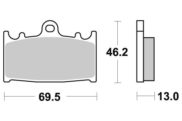 Sbs Jarrupalat Ceramic - Moottoripyörän jarrupalat - D220950 - 1