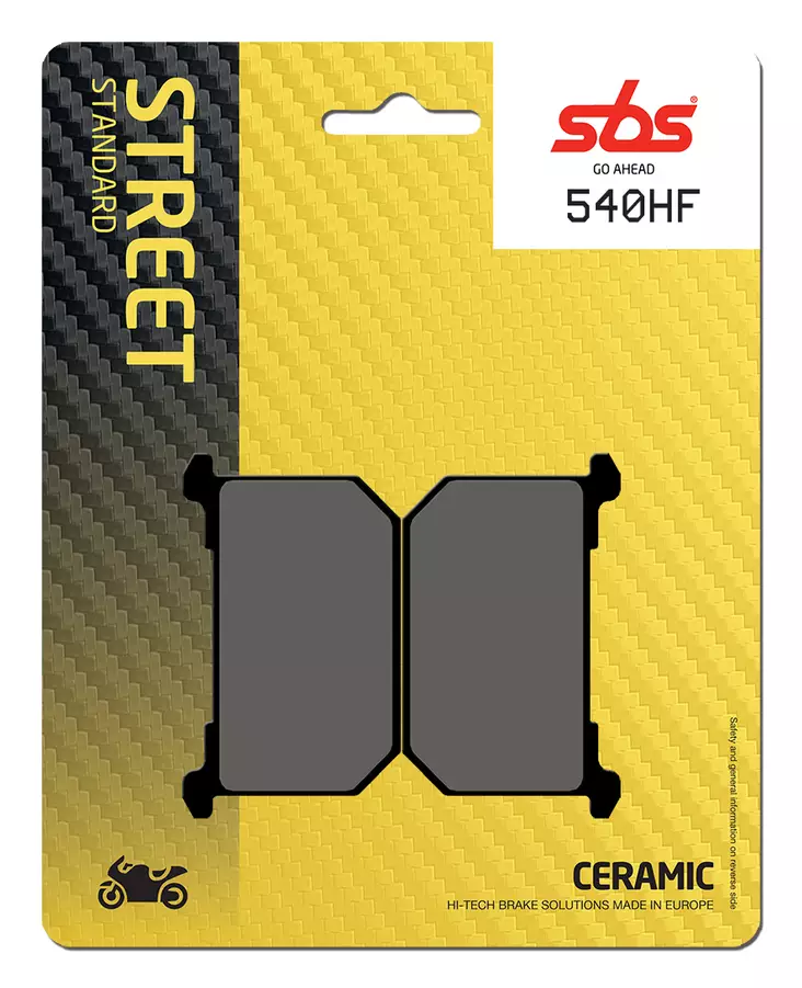 Sbs Jarrupalat Ceramic - Moottoripyörän jarrupalat - D2500 - 1