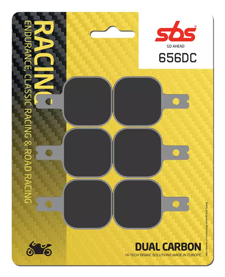 Sbs Jarrupalat Dual Carbon - Moottoripyörän jarrupalat - D65660 - 1