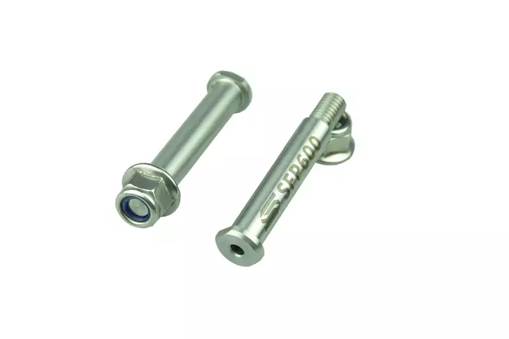 Scar Footpegs Pins - Sherco - Stainless steel with self locking flange nut - Moottoripyörän jalkatapit - D480390 - 1