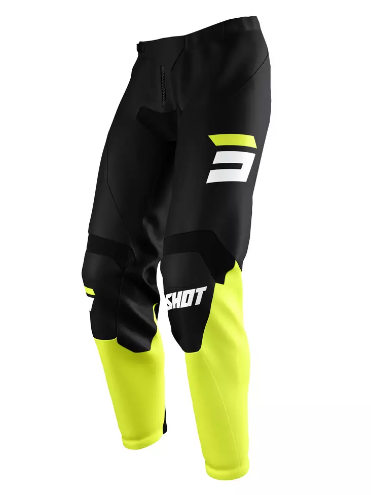 SHOT Housut Burst Neon Keltainen - Motocross housut MX - D407710 - 1