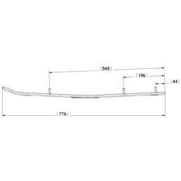 Sno-X Defender Ohjausrauta pari - Moottorikelkan ohjausraudat - D10780 - 1