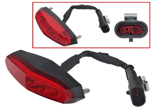 Sno-X LED Takavalo Ski-Doo/Lynx - Moottorikelkan takavalot - D448250 - 1