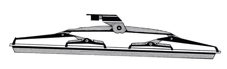 SS windshield blade w. silicone flap 405 mm - Tuulilasipyyhkimet & tarvikkeet - D267960 - 1