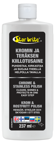 Star brite Kromin ja teräksen puhdistava kiilloke 250ml - Veneen Vahat & kiillokkeet - D259500 - 1