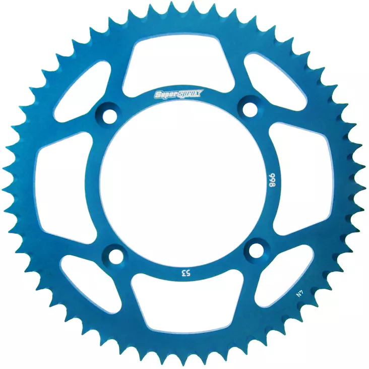 Supersprox Alu Takaratas SU/YA RM80/85/YZ80/85 Sininen 51 - Moottoripyörän takarattaat - D210230 - 1
