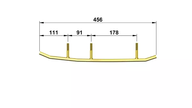 TOTALTEK LY-08Z OHJARIRAUTAPARI SLP / BLADE - Moottorikelkan ohjausraudat - 76090 - 1