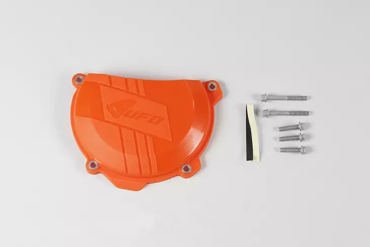 UFO Clutch cover SX-F250 13-15SX-F350 11-15EXC250 13-15EXC-F350 12-15 Orange - Moottoripyörän moottorin suojakopat - D275760 - 1