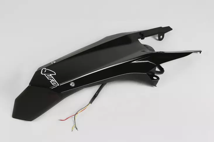 UFO Rear Fender Enduro LED HVA TE/FE 125-501 2014-16 Musta 001 - Moottoripyörän lokasuojat - D402890 - 1