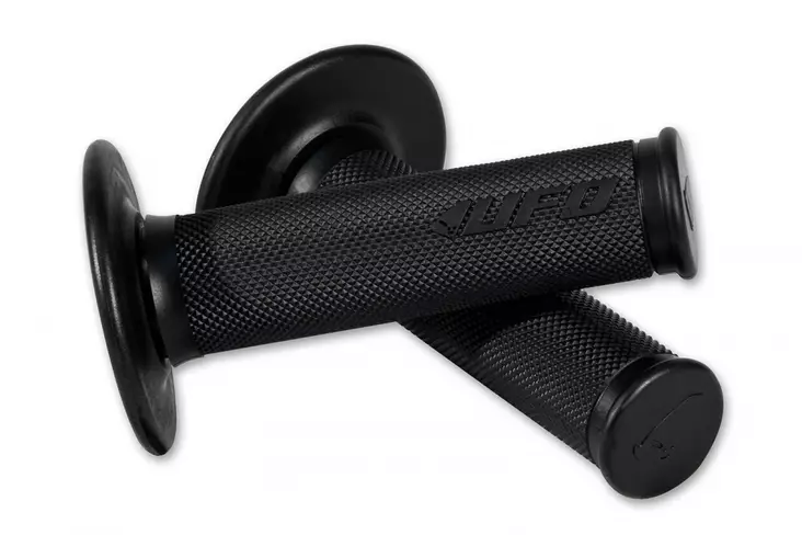 UFO Tupet Orion Musta 001 Full diamond grip - Moottoripyörän kahvakumit - D218980 - 1