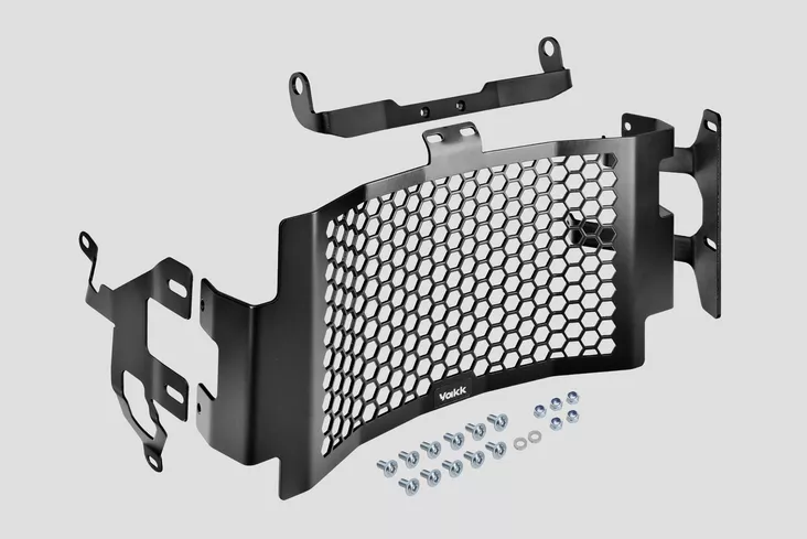 Yakk EXP Radiator guard Husqvarna 701 Enduro/Supermoto (16-25) black - Moottoripyörän jäähdyttimen suojat - D547320 - 1