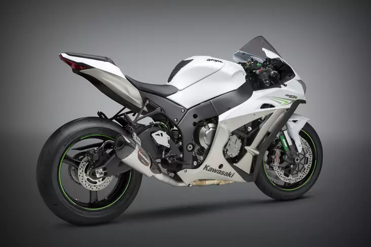 Yoshimura 3/4 System Exhaust Kawasaki Zx-10R/Rr 2016-20 Race Alpha T 3Qtr Ti-Ti- - Moottoripyörän pakoputkistot - D334290 - 1