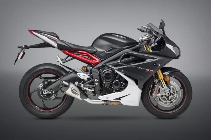 Yoshimura Slip-On Triumph Daytona 675/R 13-17 Street Alpha T So Ss-Ss-Cf Works F - Moottoripyörän äänenvaimentimet - D334350 - 1