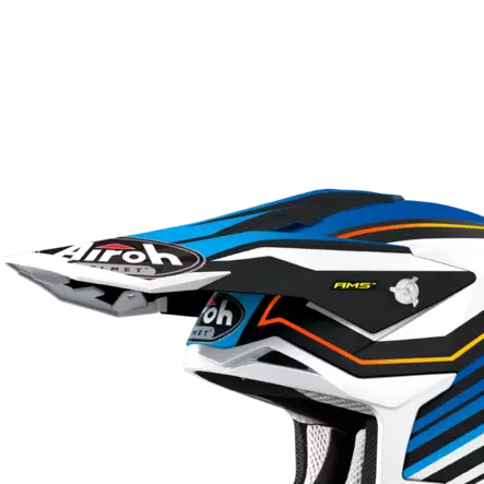 Airoh Strycker Lippa Shaded sininen matta - Offroad kypärien lipat - D388671 - 1