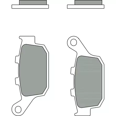 Brembo Jarrupalat Taakse Sintered Road - Moottoripyörän jarrupalat - D140581 - 1