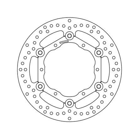 Brembo Serie Oro jarrulevy kelluva - Moottoripyörän jarrulevyt - D122901 - 1
