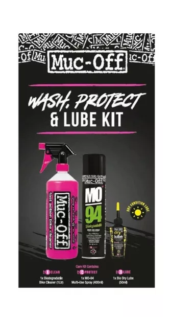 MUC-OFF Wash, Protect and Dry Lube Kit - Polkupyörän kemikaalit - 129641 - 1