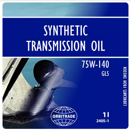 Orbitrade Gearcase oil synthetic 75w140, 1L - Marineöljyt & lisäaineet - D236681 - 1