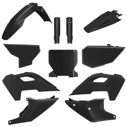 Polisport MX Full Plastic Kit TC/FC 23-24 Black - Moottoripyörän muovisarjat - D512321 - 1