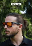 Bertoni Eyewear FULVIO 01 black/orange - Moottoripyörä Ajolasit Onroad - D458031 - 3