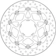 Brembo Serie Oro jarrulevy kelluva - Moottoripyörän jarrulevyt - D190941 - 1