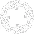 GOLDFREN jarrulevy taka YZ80/85 93- YZ65 18- - Moottoripyörän jarrulevyt - D309521 - 1