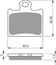 GOLDFREN Jarrupala 297 Ceramic Carbon AD Rear SX85 11-20 - Moottoripyörän jarrupalat - D309471 - 1