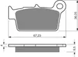 GOLDFREN Jarrupalat 187 Ceramic Carbon K1 - Moottoripyörän jarrupalat - D227831 - 1