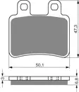 GOLDFREN Jarrupalat 211 Ceramic carbon AD - Moottoripyörän jarrupalat - D228001 - 1