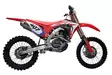 GPR Honda Crf 450 R 2020 Mx competition full line Pentacross FULL Titanium - Moottoripyörän pakoputkistot - D422381 - 1