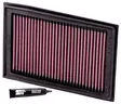 K&N Airfilter Kawasaki Ex250R Ninja: 2008-2017 - Moottoripyörän ilmansuodattimet - D540691 - 1