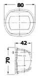 Kulkuvalo Compact 12 harmaa - vihreä - Veneen Kulkuvalot - D235471 - 2