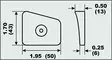 Anodi alumiini vaihteisto Johnson/Evinrude 20-35HP - Anodit Johnson/Evinrude - D446721 - 2