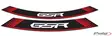 Puig Kit 8 Rim Strips Gsr C/Red - Moottoripyörän vanneteipit - D299141 - 1