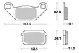 Sbs Jarrupalat Ceramic - Moottoripyörän jarrupalat - D221001 - 1