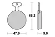 Sbs Jarrupalat Ceramic - Moottoripyörän jarrupalat - D2461 - 1