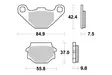 Sbs Jarrupalat Ceramic - Moottoripyörän jarrupalat - D2511 - 2