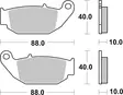 Sbs Jarrupalat Racing Sintered - Moottoripyörän jarrupalat - D221051 - 1