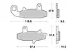 Sbs Jarrupalat Sintered - Moottoripyörän jarrupalat - D2631 - 2