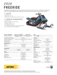 SKI-DOO 26 FREERIDE 154 850 E-TEC STD SHOT 76 MM POWDER MAX X-LIGHT SCANDI BLUE - Ski-Doo Syvä lumi 2026 - 139251 - 3