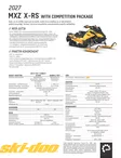 Ski-Doo 27 MXZ X-RS Comp Pack 137 600RR E-Tec 41mm Cobra Circuit Yellow Metallic - Ski-Doo moottorikelkka 2027 -mallisto - 144401 - 3